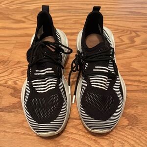 Sorel athletic shoes in black and white design